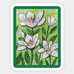 Magnolia flowers study Sticker